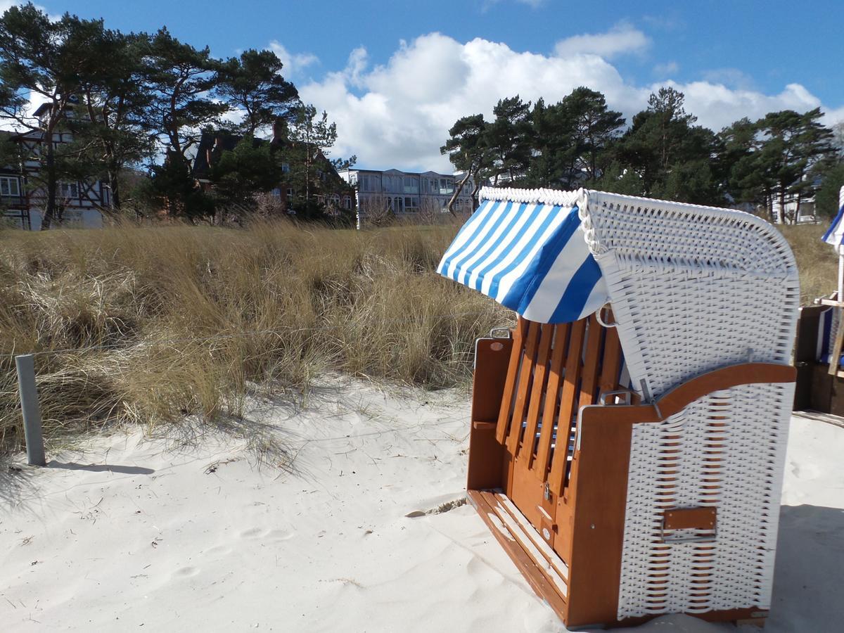 Strandnahe Fewo Mit Terrasse, Villa Vergissmeinnicht 01, Binz Esterno foto